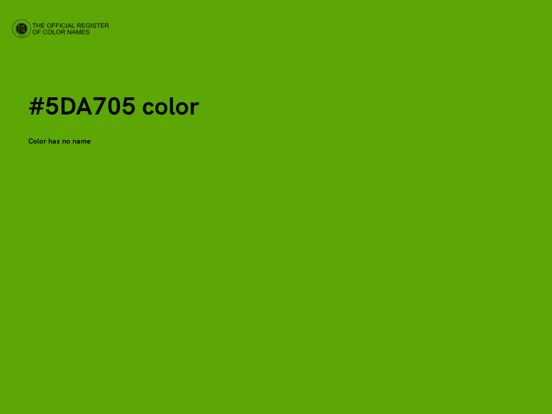 #5DA705 color image