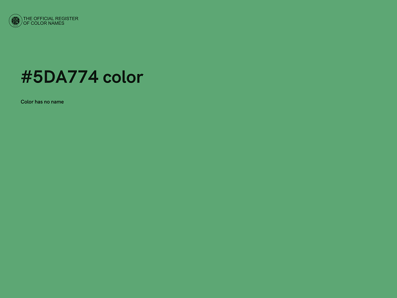 #5DA774 color image