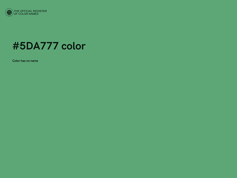 #5DA777 color image