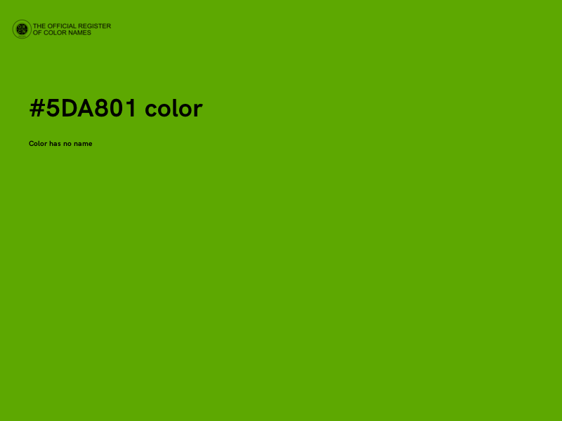 #5DA801 color image