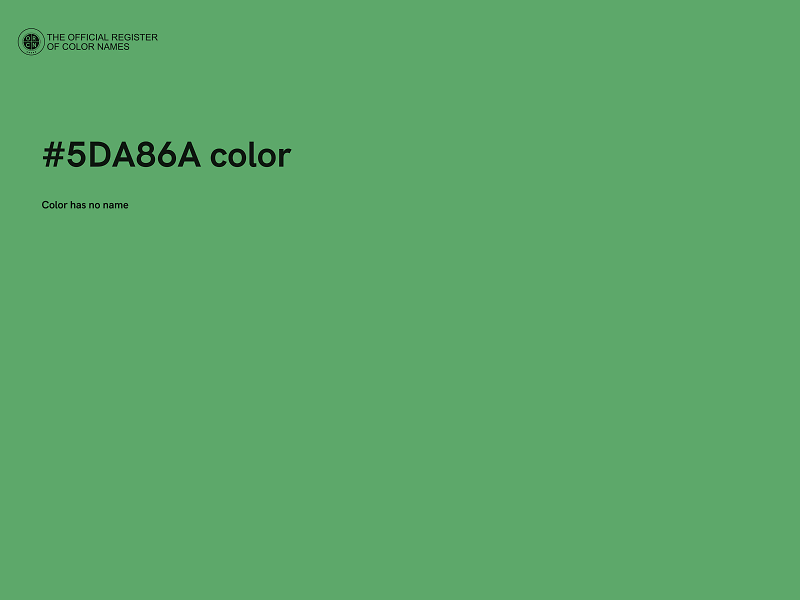 #5DA86A color image