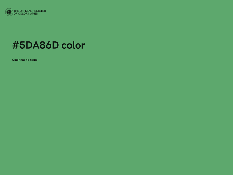 #5DA86D color image