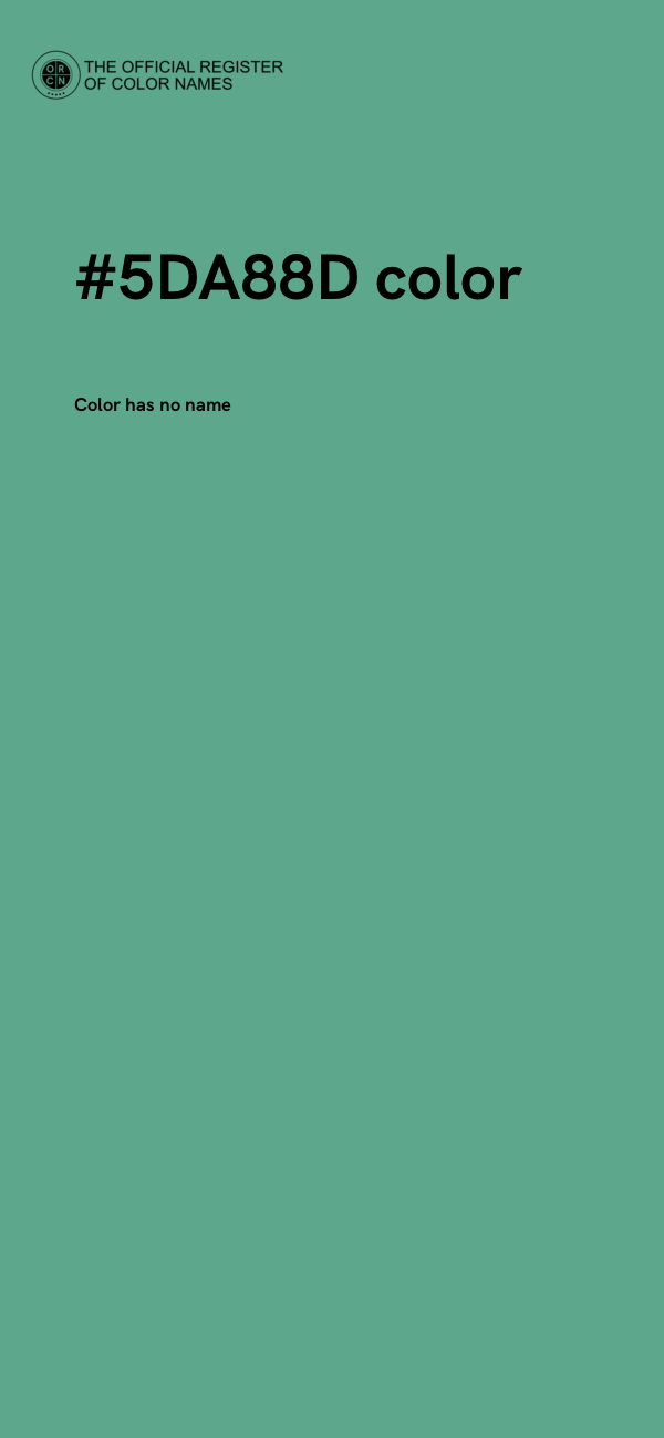 #5DA88D color image