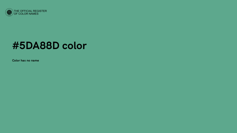 #5DA88D color image