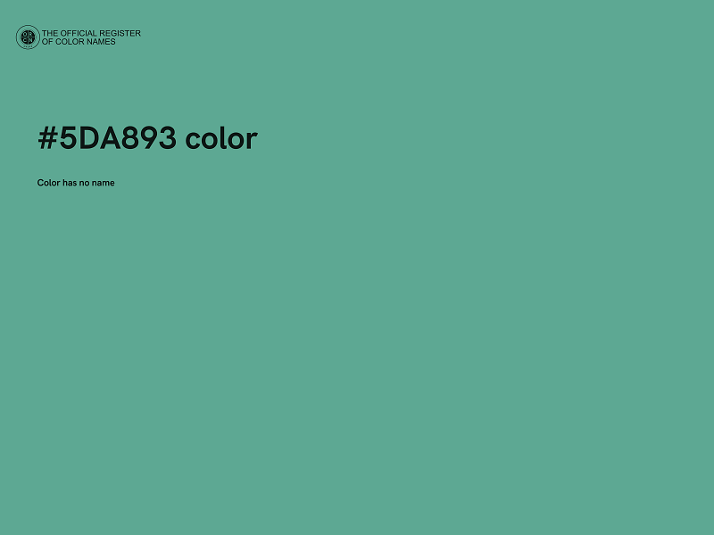#5DA893 color image