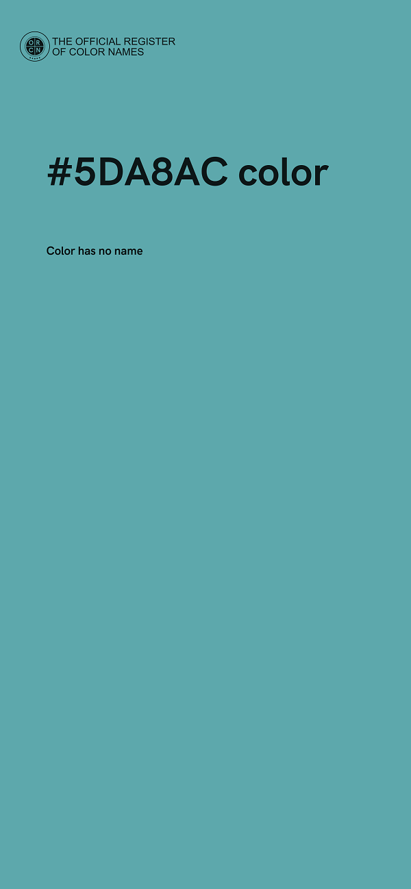 #5DA8AC color image