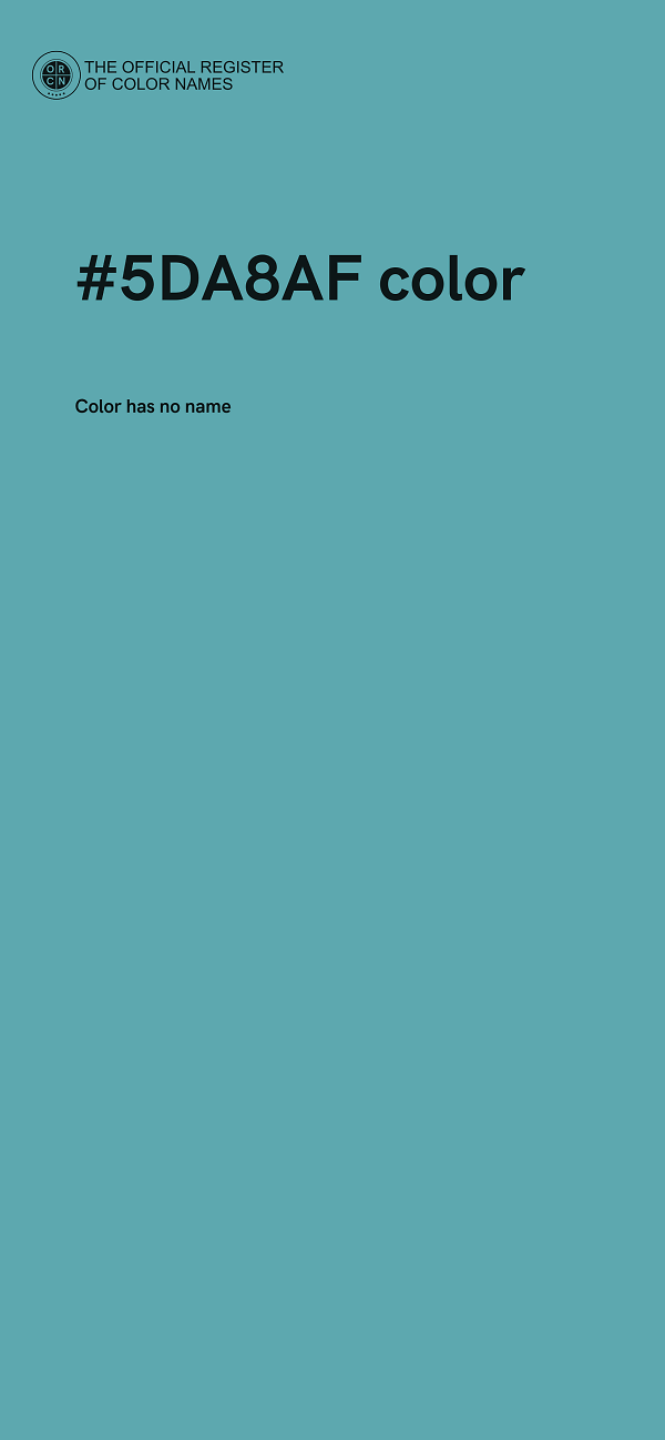 #5DA8AF color image