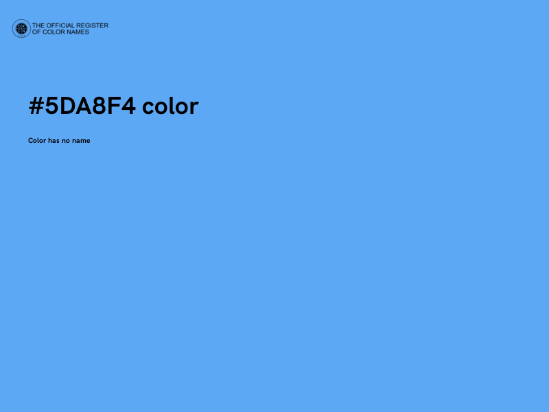 #5DA8F4 color image