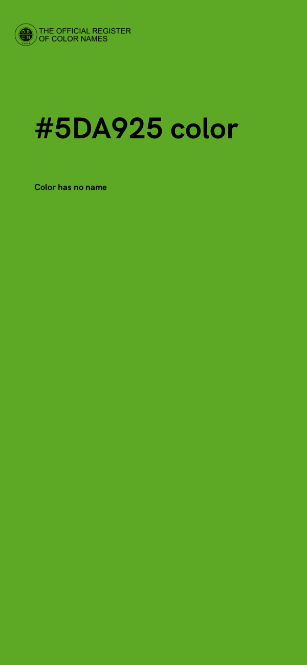 #5DA925 color image