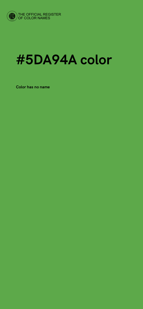#5DA94A color image