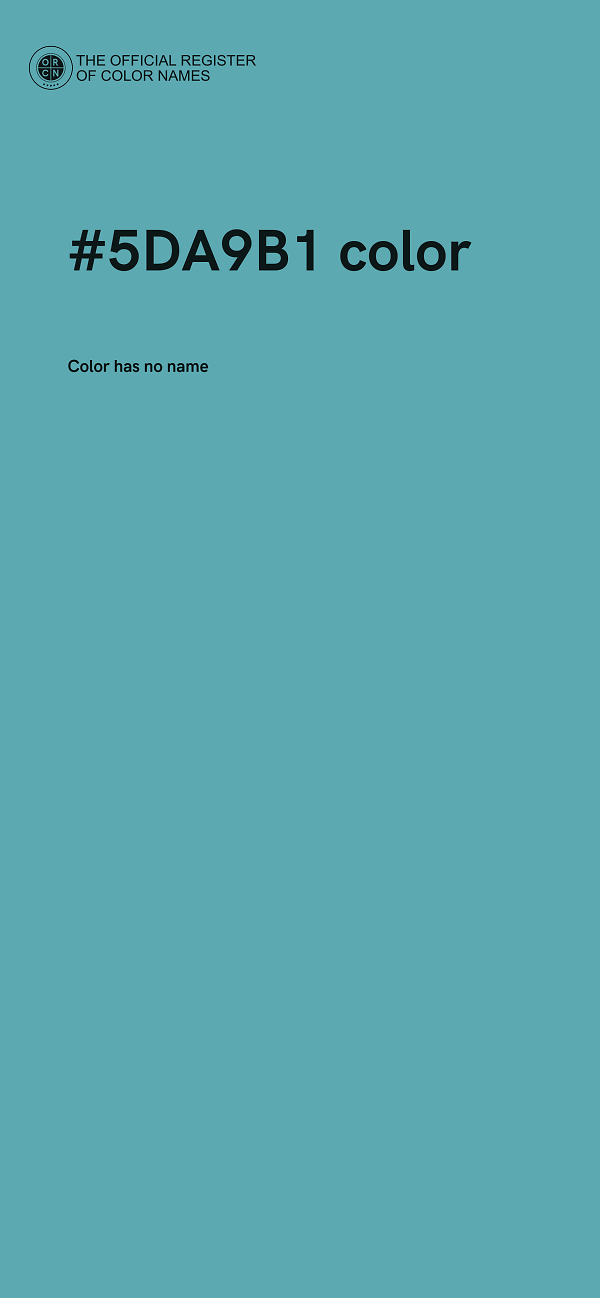 #5DA9B1 color image