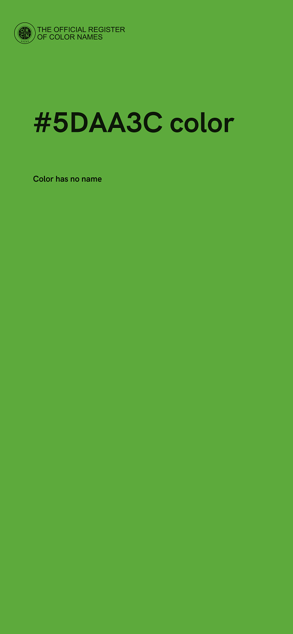 #5DAA3C color image