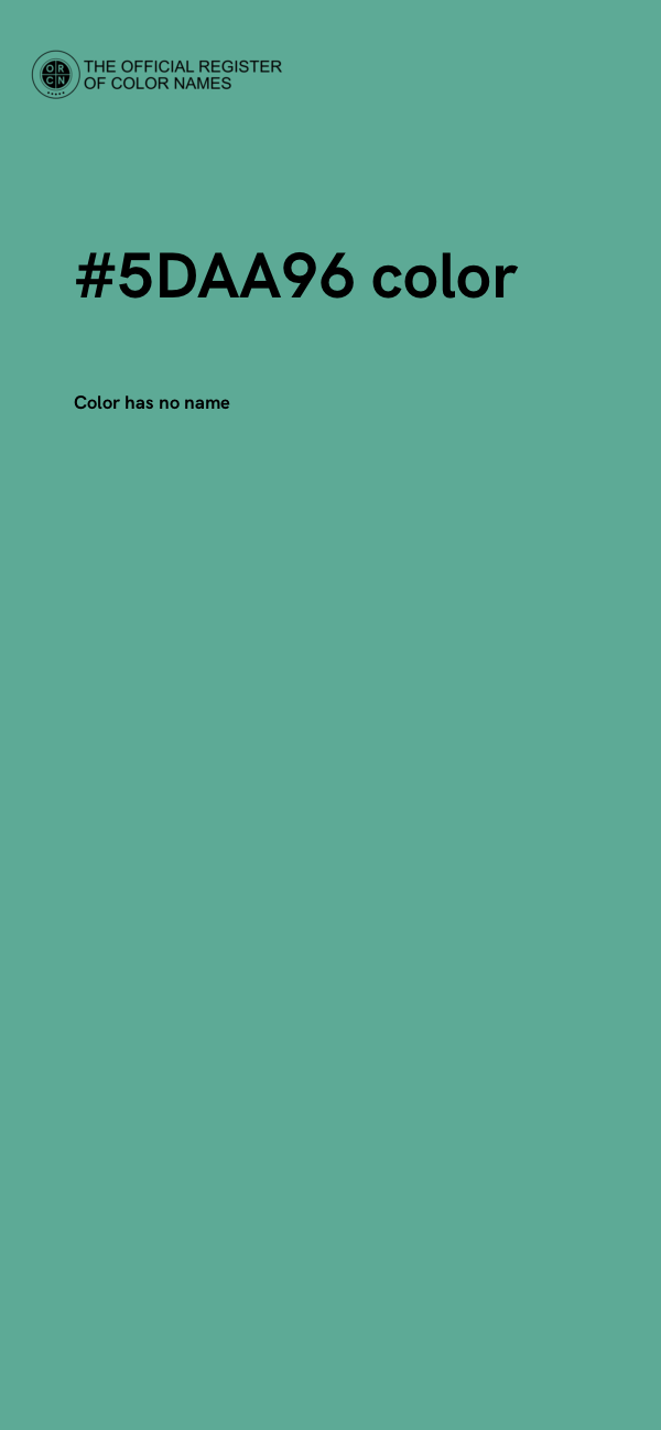 #5DAA96 color image