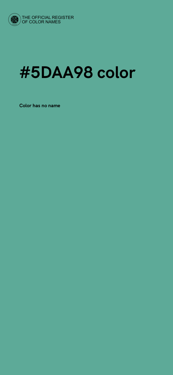 #5DAA98 color image