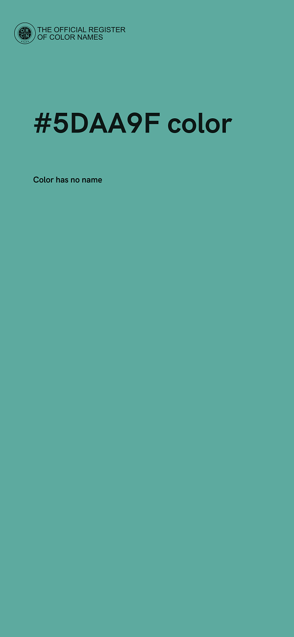 #5DAA9F color image