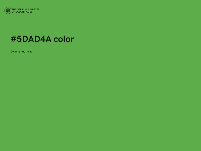 #5DAD4A color image