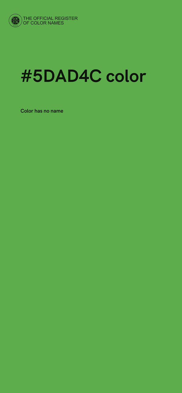 #5DAD4C color image