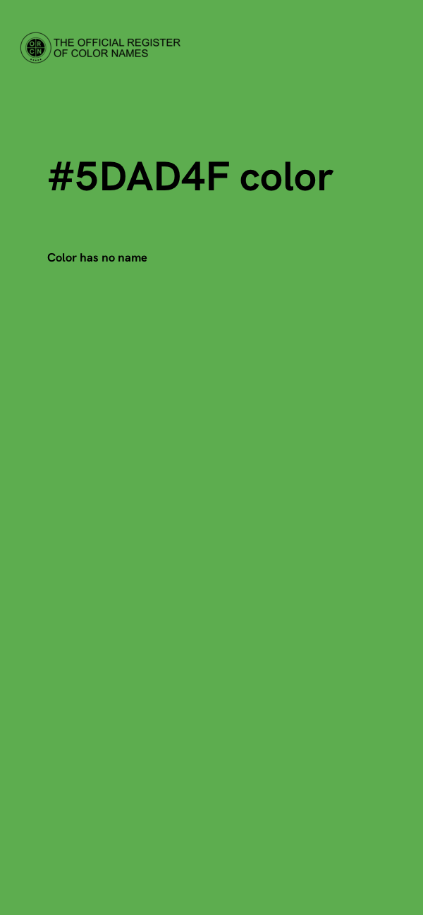 #5DAD4F color image
