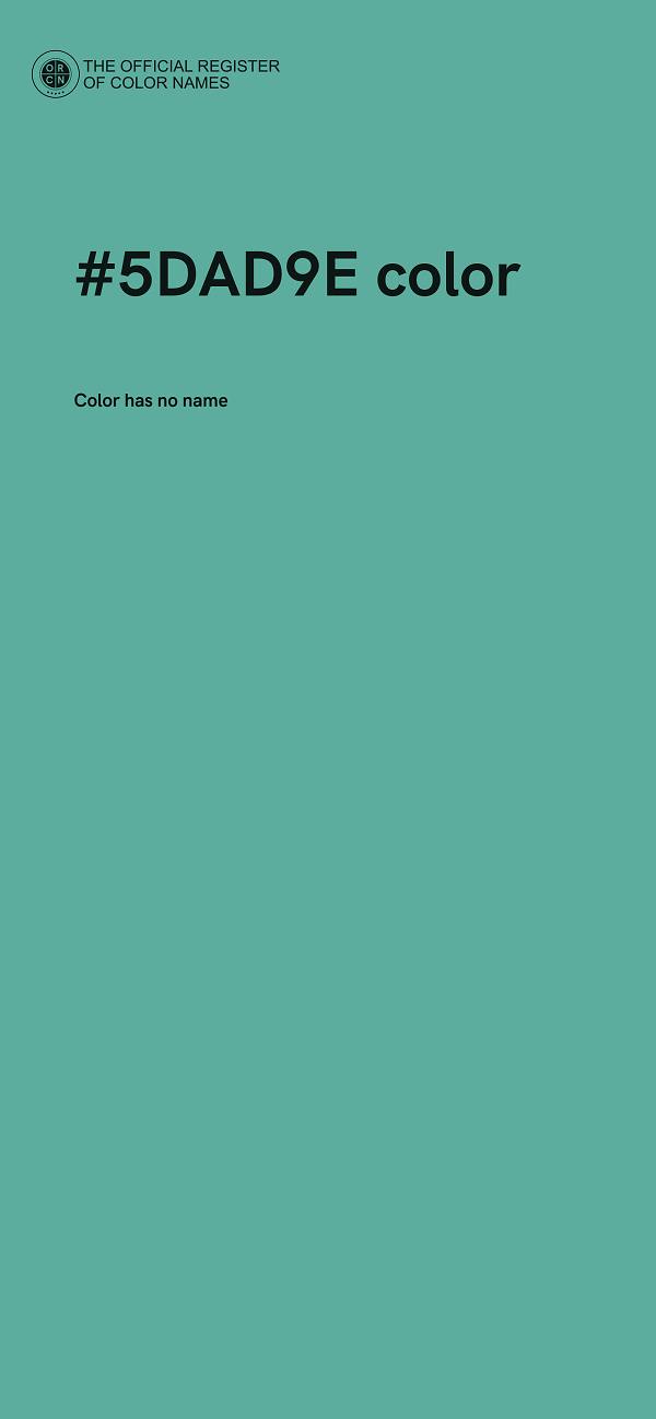 #5DAD9E color image
