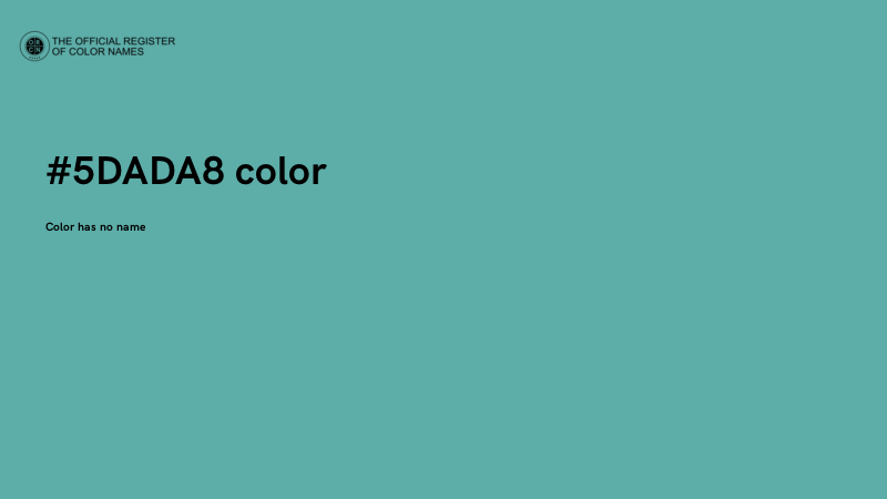 #5DADA8 color image