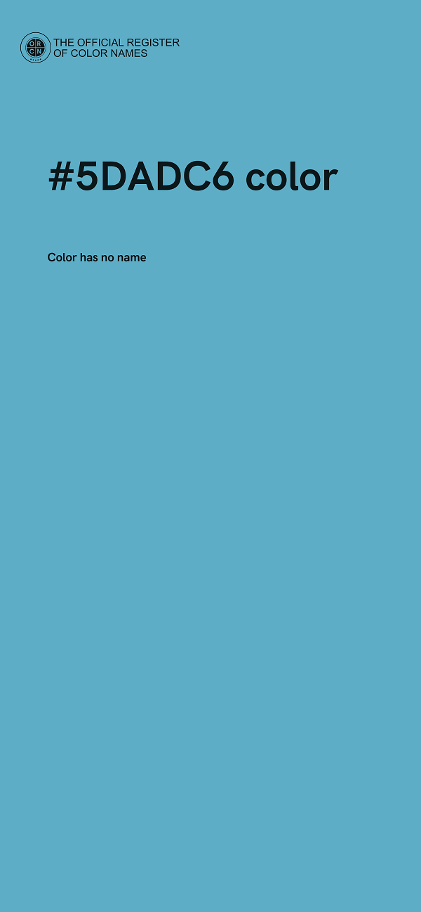 #5DADC6 color image