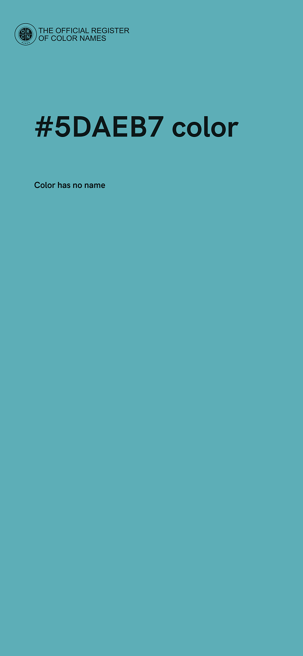 #5DAEB7 color image