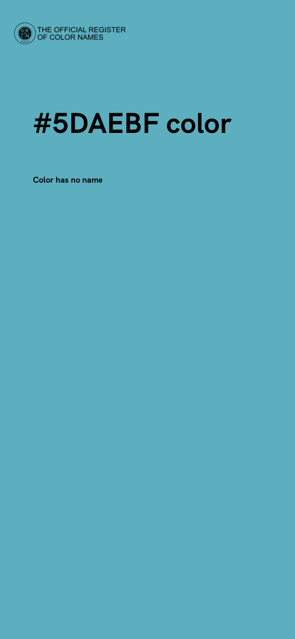 #5DAEBF color image