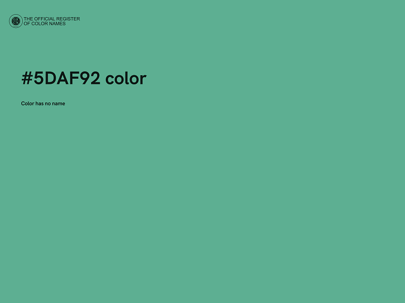 #5DAF92 color image