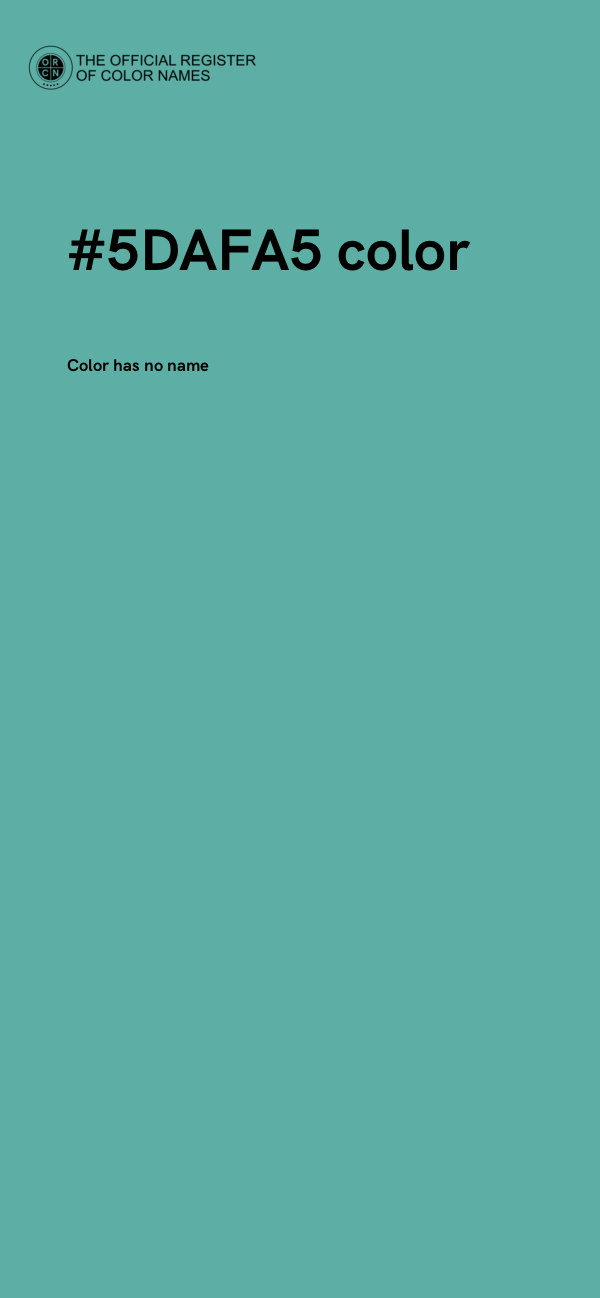 #5DAFA5 color image