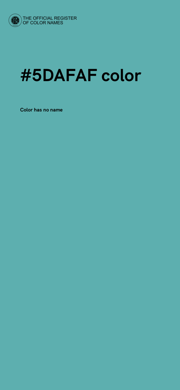 #5DAFAF color image