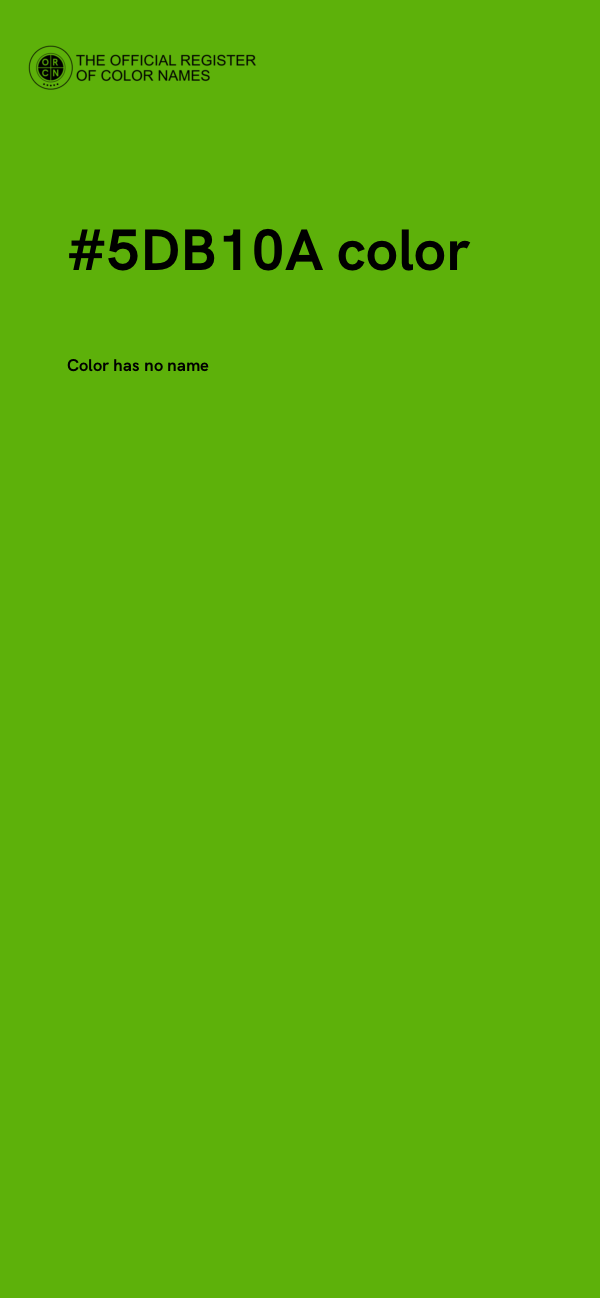 #5DB10A color image