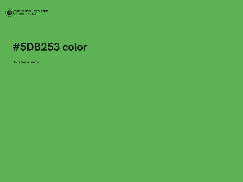 #5DB253 color image
