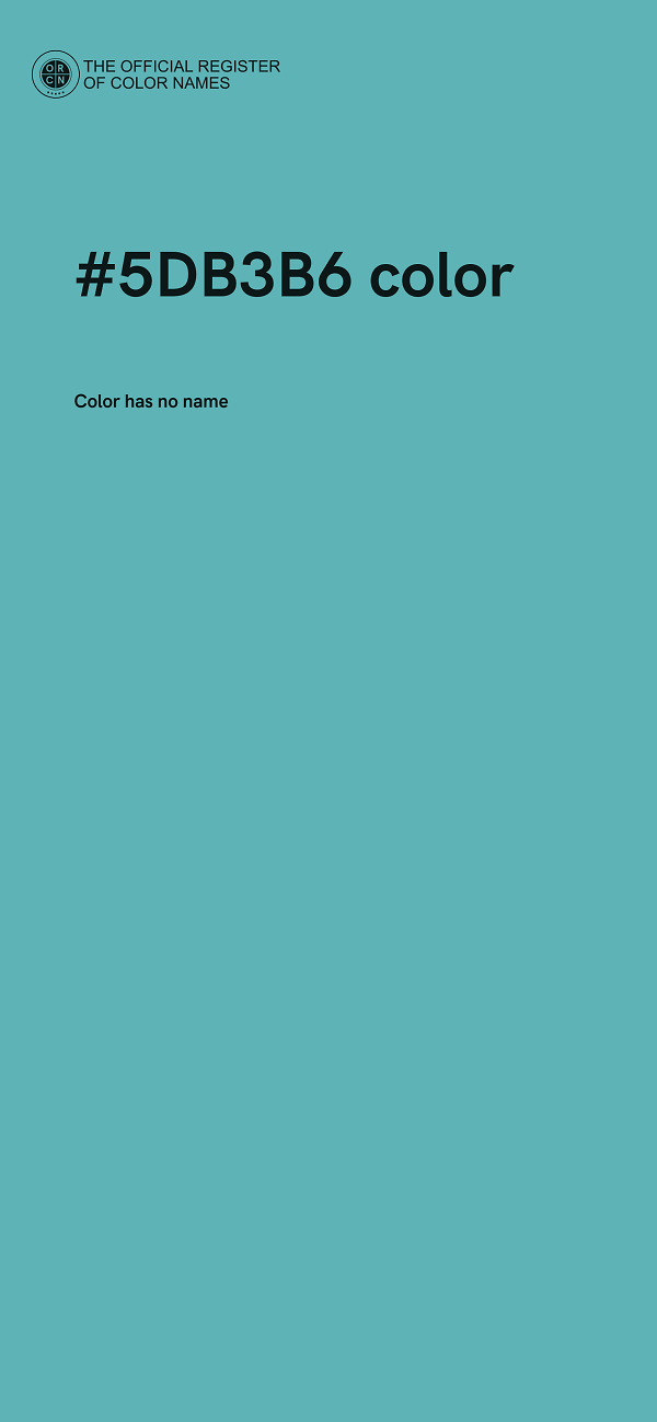 #5DB3B6 color image