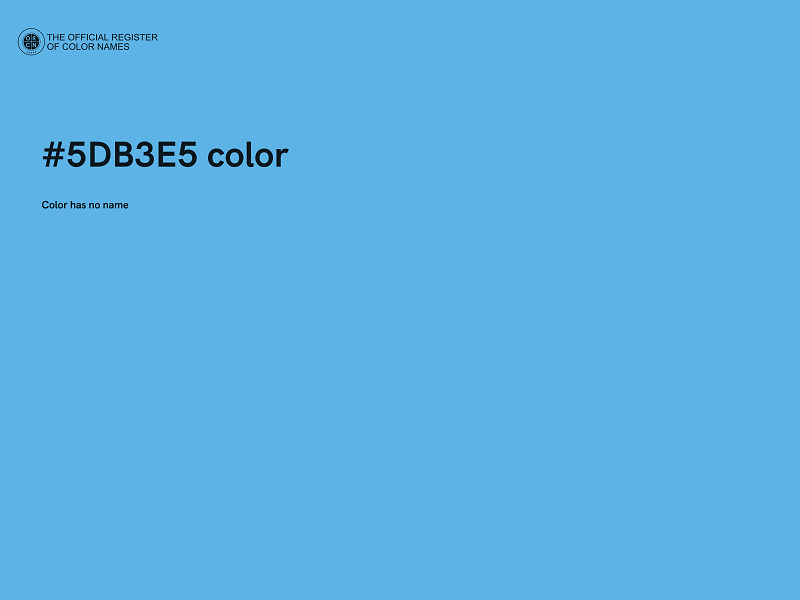 #5DB3E5 color image