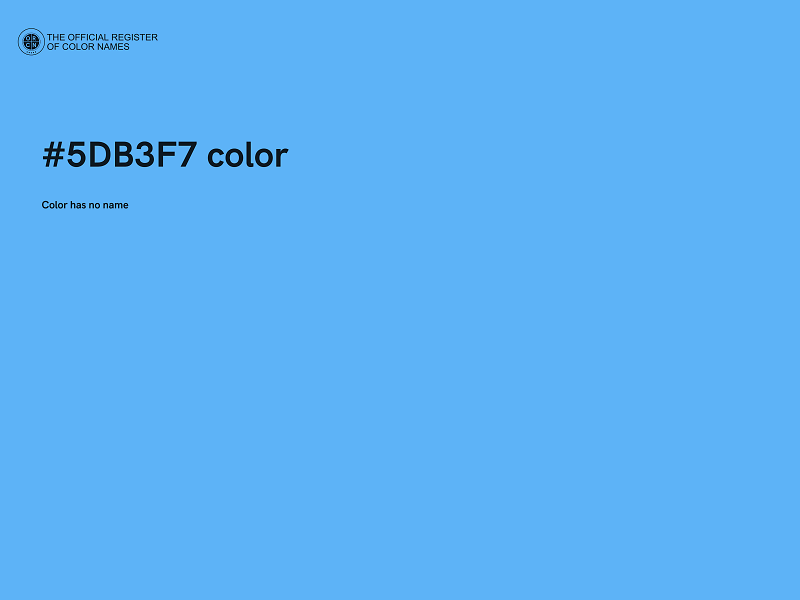 #5DB3F7 color image