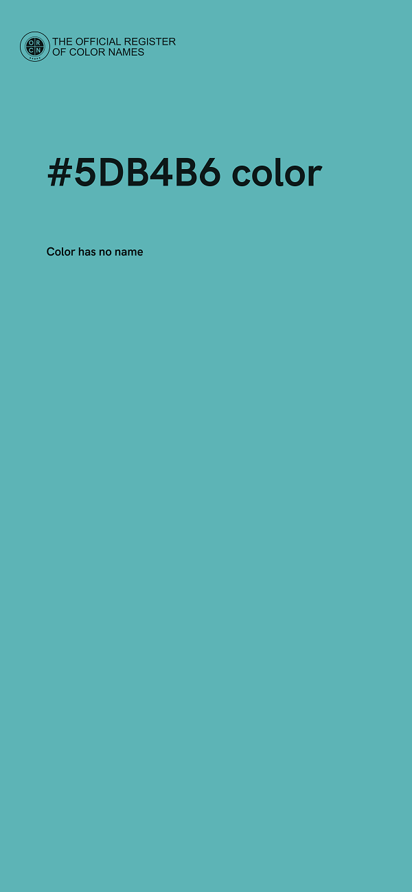 #5DB4B6 color image