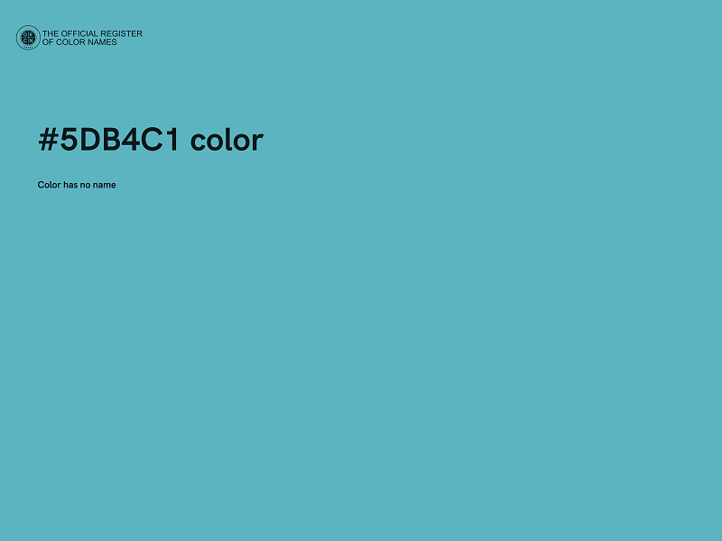 #5DB4C1 color image