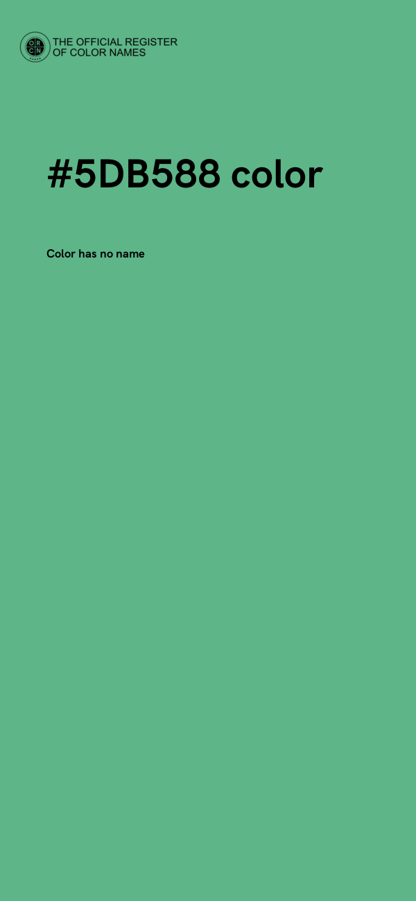 #5DB588 color image