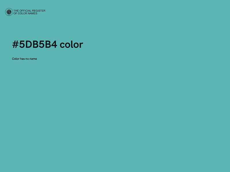 #5DB5B4 color image