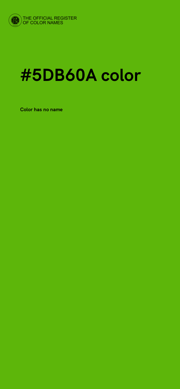 #5DB60A color image