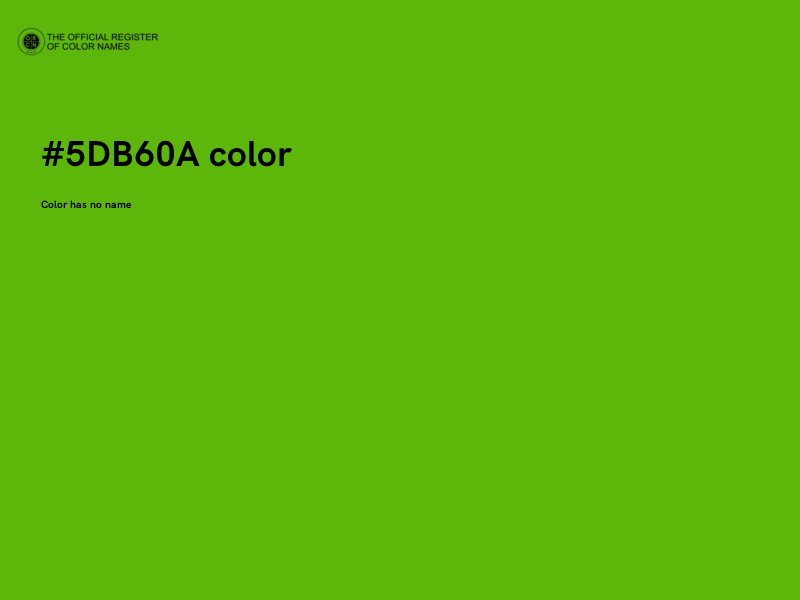 #5DB60A color image
