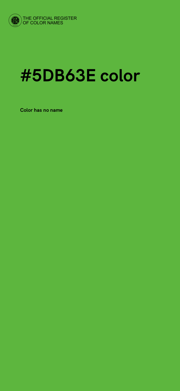 #5DB63E color image