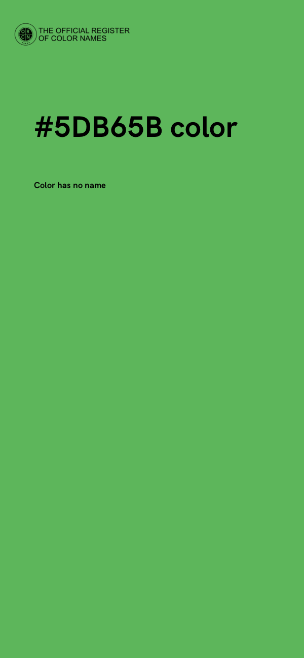 #5DB65B color image