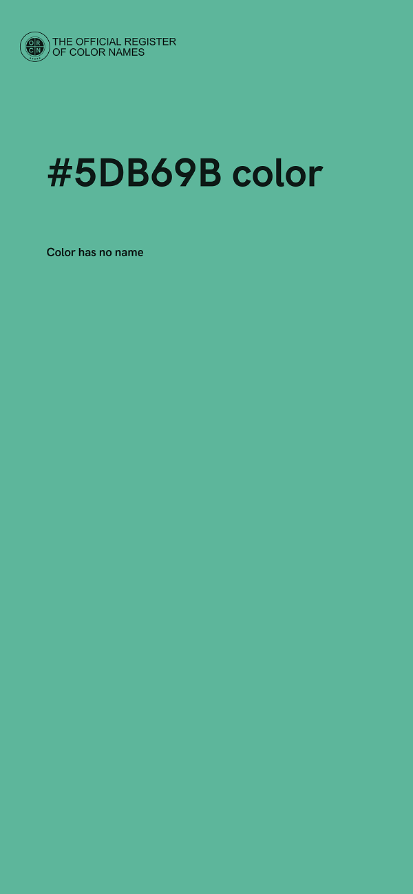#5DB69B color image
