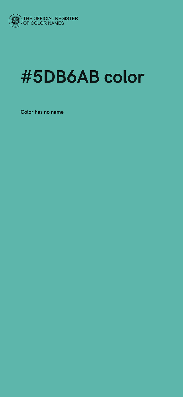#5DB6AB color image