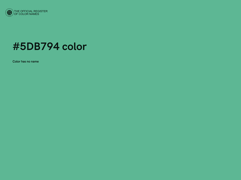 #5DB794 color image