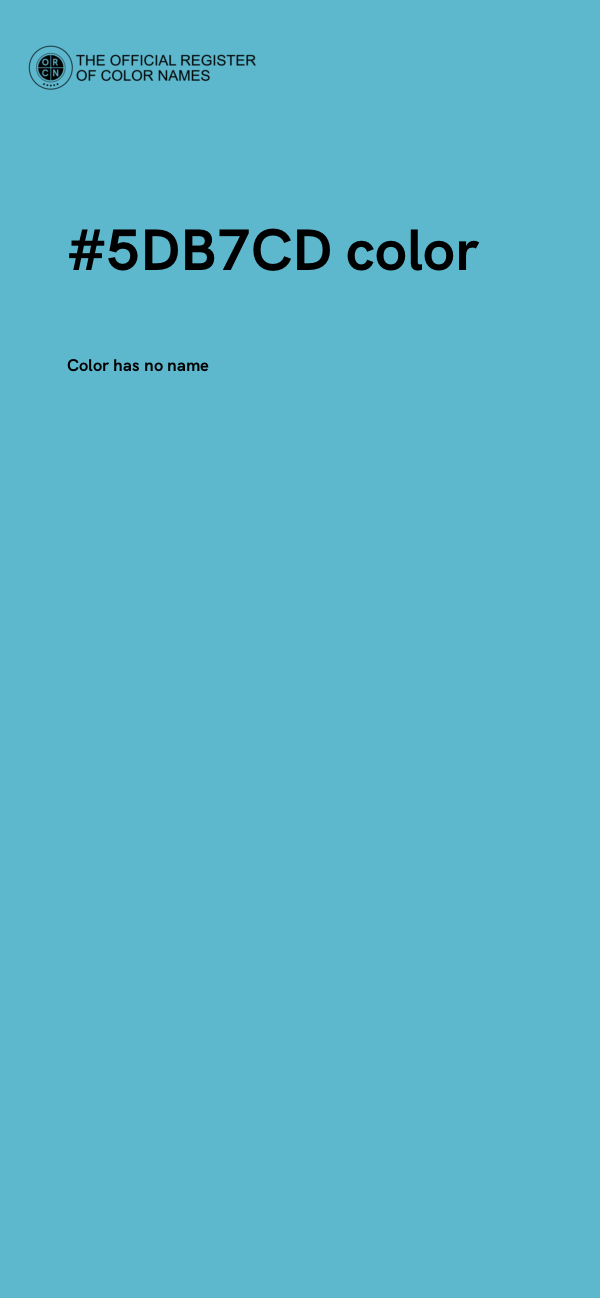 #5DB7CD color image