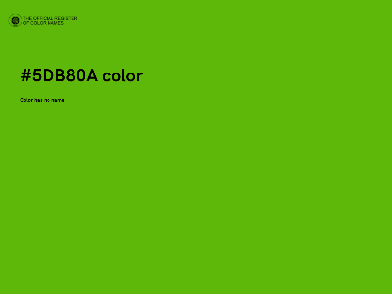 #5DB80A color image