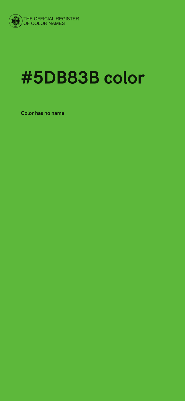 #5DB83B color image