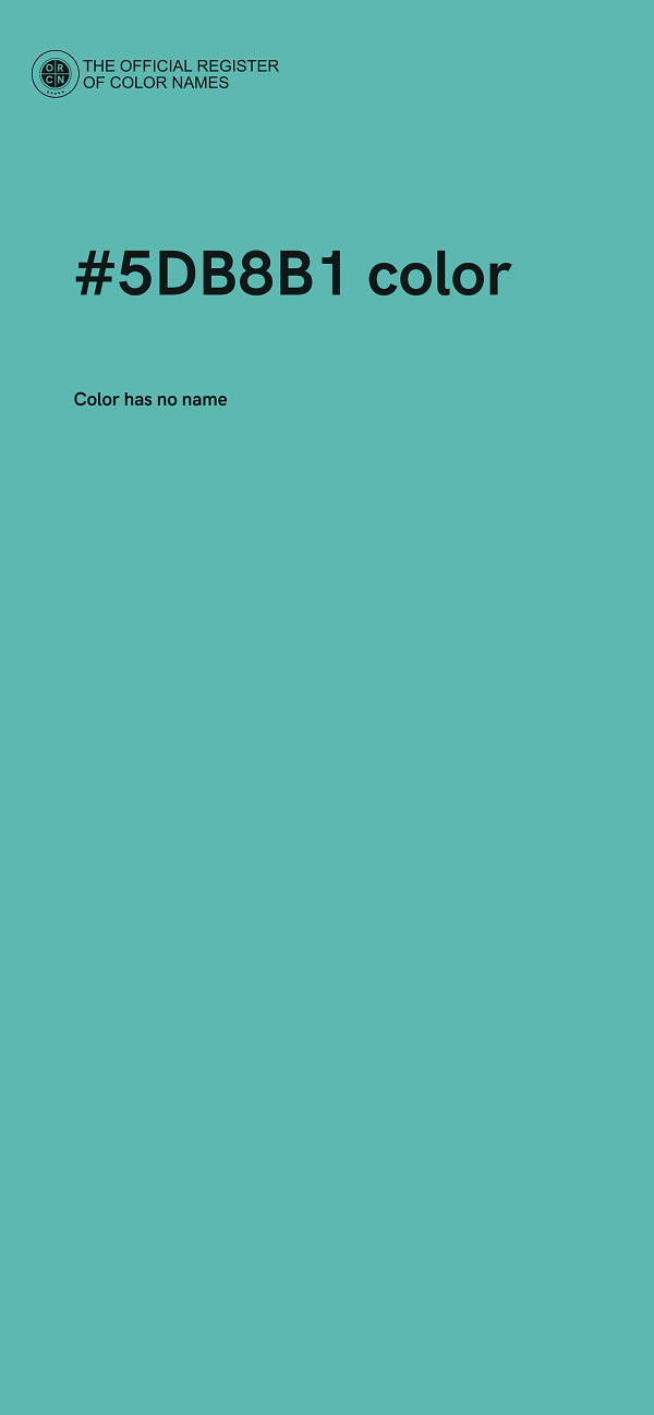 #5DB8B1 color image